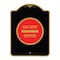 Signmission Designer Series Sign-Do Not Enter, Black & Gold Aluminum Architectural Sign, 18" H, BG-1824-24150 A-DES-BG-1824-24150 - alternate 1